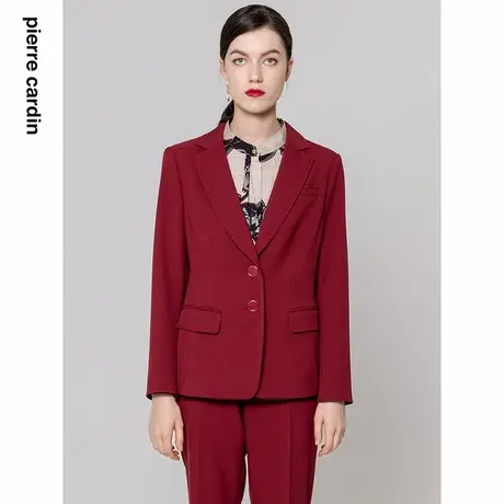 【皮尔卡丹女装】秋季优雅知性小众干练西服上衣【专柜正品】图片
