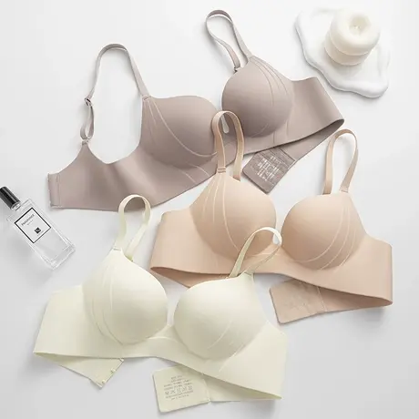 反重力提拉文胸立体杯无痕内衣小胸聚拢显大软支撑收副乳女士胸罩图片