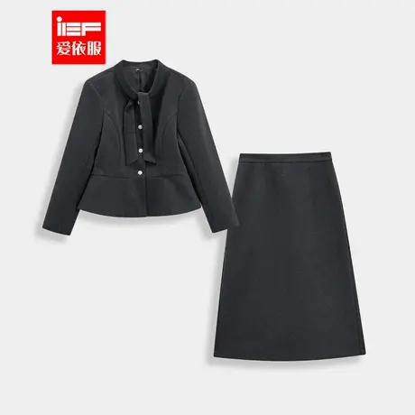 IEF/爱依服【大码女装】2025秋冬新款法式名媛气质感显瘦上下套裙商品大图