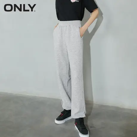 ONLY奥莱夏季减龄百搭直筒松紧束脚爱心休闲裤女商品大图
