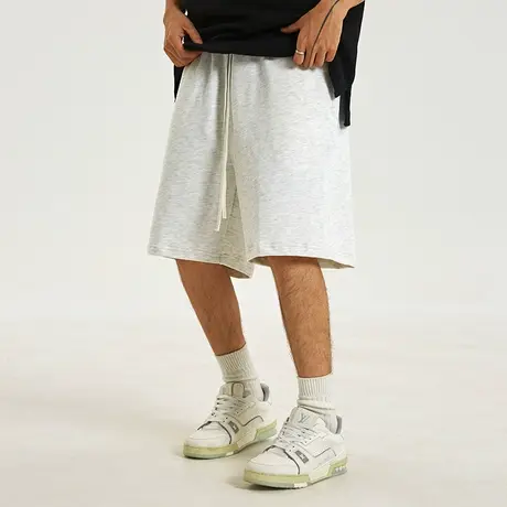 Nuthink美式灰色短裤男潮休闲宽松五分裤男款潮流潮牌男裤夏季商品大图