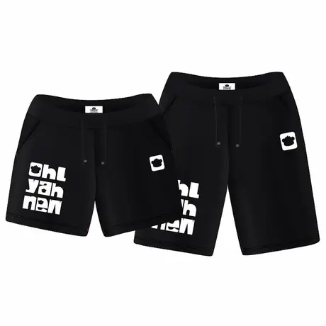 Ohlyah品牌休闲卫衣英文印花韩潮短裤情侣夏2023沙滩学生大码裤子商品大图