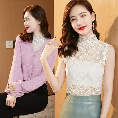 蕾丝打底衫女百搭假领衬衫假领衬衣领毛衣装饰领春秋冬季白色领子图片