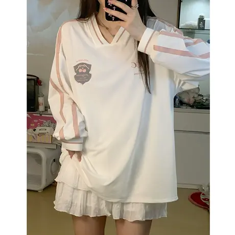 网纱防晒衣罩衫长袖t恤女夏季薄款宽松韩版显瘦设计感小众上衣服商品大图