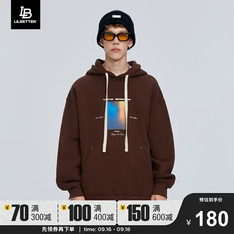 LiLbetter美式卫衣男潮ins连帽套头衫运动长袖秋冬加绒美拉德外套商品大图