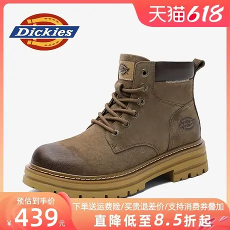 Dickies马丁靴男2025新款夏季男鞋加绒棉鞋雪地靴男士高帮工装靴商品大图
