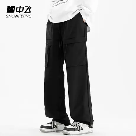雪中飞休闲裤2025夏季新品男士款工装裤时尚潮流百搭宽松直筒长裤商品大图