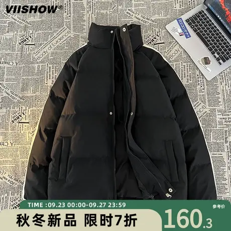 VIISHOW面包服ins潮棉服男冬季2023年新款韩版宽松棉衣棉袄男外套商品大图
