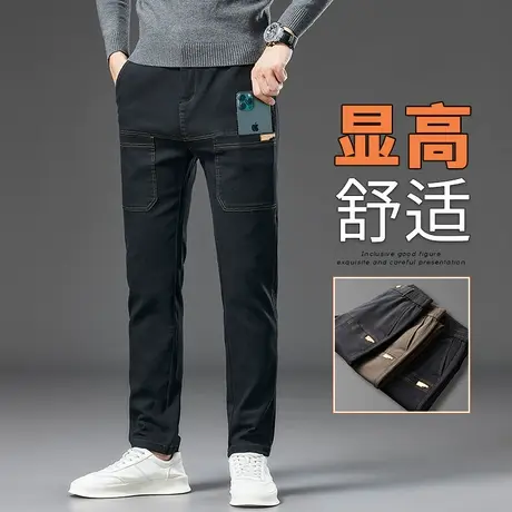 多口袋潮牌高街日系工装春秋款男士设计感直筒休闲长裤子秋季男装商品大图