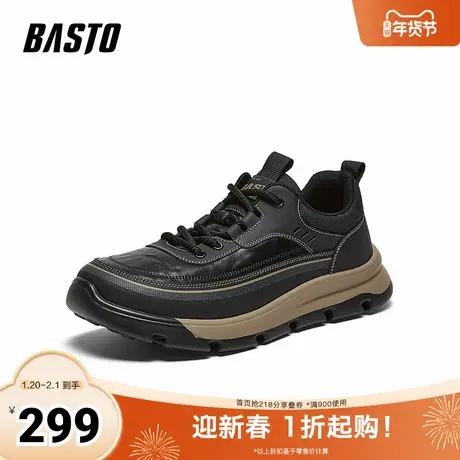 百思图2026春季新款时尚潮流街头运动户外男休闲鞋11180AM6商品大图