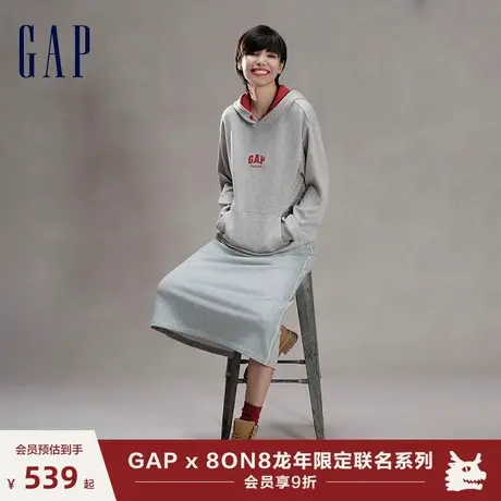 【GAP x 8ON8联名】龙年限定男女春季2024新年保暖连帽卫衣841330图片