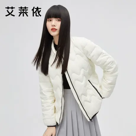 艾莱依2022年新款短款羽绒服女薄款爆款轻薄高级女款反季小众外套商品大图