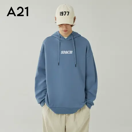A21男装宽松连帽卫衣美式秋季情侣装男士休闲秋装上衣长袖男款图片