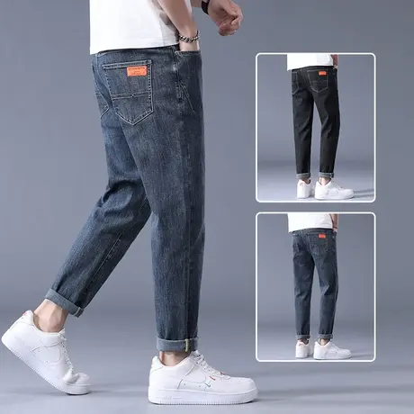 秋季老爹裤牛仔长裤男士休闲潮牌高端痞帅男裤子春秋款2023年新款商品大图