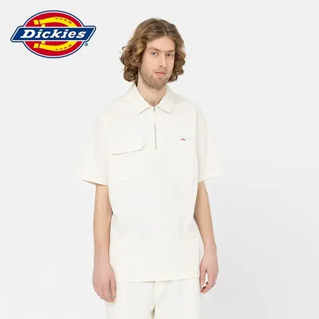 Dickies x POP TRADING COMPANY联名款 胸前口袋休闲短袖衬衫商品大图