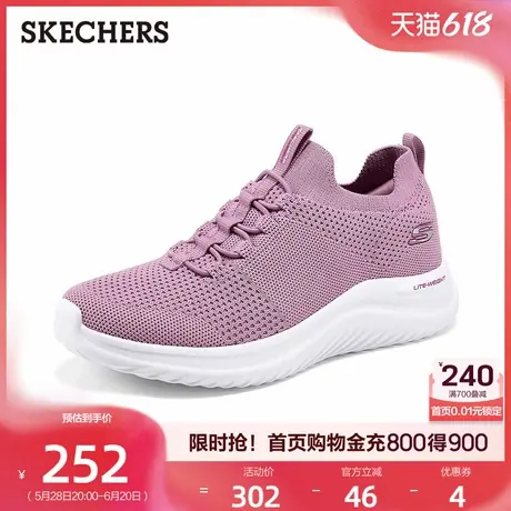 Skechers斯凯奇女鞋2025夏季新款休闲鞋妈妈运动鞋透气软弹大底商品大图