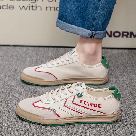 feiyue/飞跃男鞋帆布鞋男2025春夏季新款爆款潮鞋子透气休闲板鞋商品大图