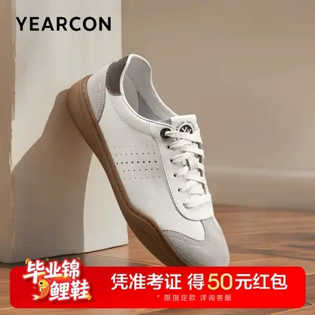 意尔康男鞋2025新款夏季阿甘德训鞋休闲板鞋美式高街透气轻便软底图片
