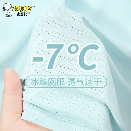 史努比童装男童短袖t恤男大童冰丝速干衣儿童冰丝网眼运动夏装薄图片