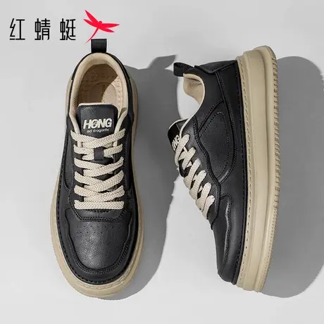 红蜻蜓男鞋2025秋季新款板鞋厚底增高休闲鞋男潮流鞋子复古运动男商品大图
