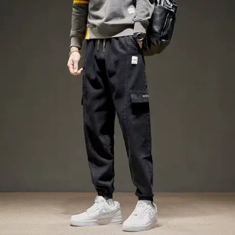 工装裤男2023春秋季新款潮牌宽松哈伦日系休闲运动痞帅机能长裤子商品大图