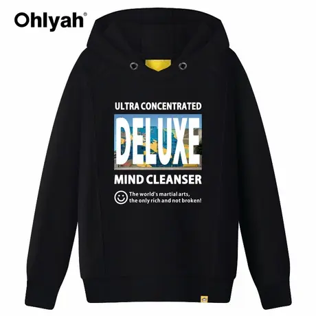 Ohlyah品牌2022秋冬卫衣女装情侣纯棉宽松韩版连帽衫外套学生上衣商品大图