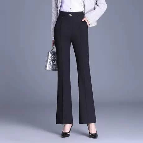 时尚百搭微喇裤高腰气质长裤韩版显瘦休闲裤垂感裤子秋季2023新款商品大图