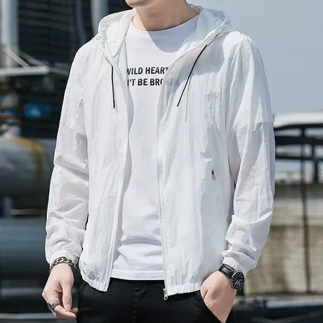 防晒衣男士夏季2022新款薄款透气夹克冰丝皮肤衣宽松防晒服外套潮商品大图