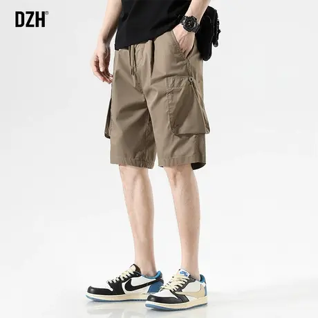 男士大口袋工装短裤男夏季潮牌潮流休闲运动五分裤美式半截裤中裤商品大图