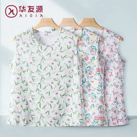纯棉背心女士妈妈中老年大码内衣夏季薄款老人老太太内穿打底汗衫商品大图