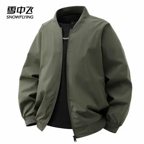 雪中飞夹克外套男士2025春季新款街头潮牌休闲宽松时尚百搭棒球服图片