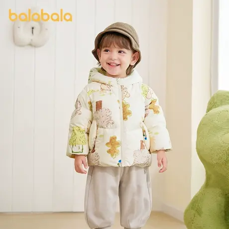 巴拉巴拉balaOne儿童羽绒服女童宝宝加厚保暖鹅绒服冬男童2025新图片