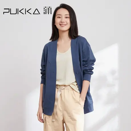蒲PUKKA 女士短外套2023春装新款宽松休闲设计感小众开衫上衣商品大图