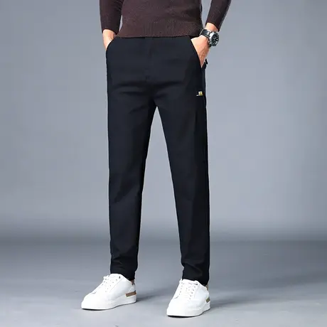 男士休闲裤春秋季2023新款潮流商务西裤子男宽松大码直筒修身长裤商品大图