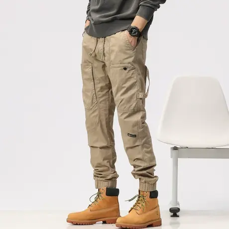 潮流工装裤男裤夏季薄款工装长裤百搭男士休闲裤潮牌裤子休闲裤商品大图