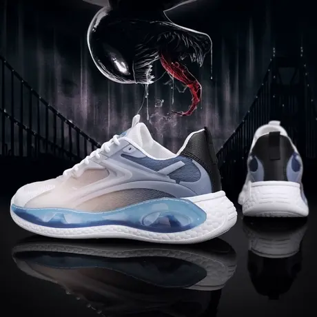 休闲鞋子男款秋季透气潮牌时尚网面运动跑步青少年百搭爆米花男鞋图片