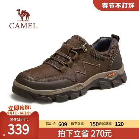 骆驼男鞋冬季2023新款复古厚底工装鞋防滑耐磨户外登山休闲运动鞋图片