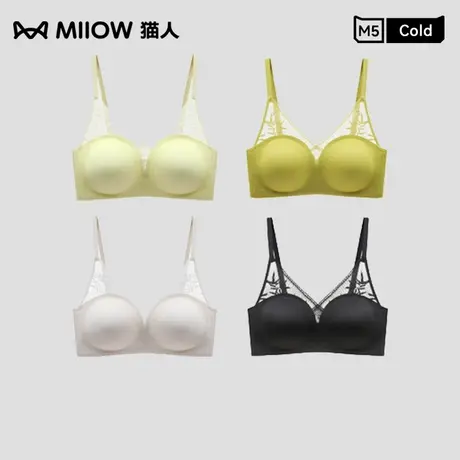 猫人性感蕾丝内衣女小胸聚拢无钢圈秋季薄款舒适文胸罩图片