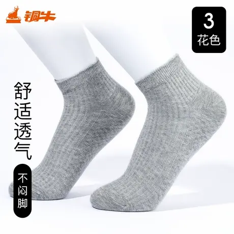 Topnew/铜牛春夏女短筒2025夏季新款基础款短袜柔软舒适弹力VW007商品大图