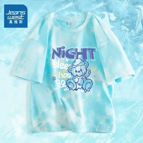 真维斯童装儿童短袖男童2025新款帅气时髦T恤男大童纯棉上衣夏季图片