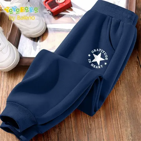 班尼路YBB系列儿童卫裤2025新款秋季男童宽松运动裤男孩休闲长裤图片