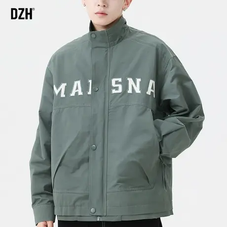 男士秋季立领外套男高级感痞帅2023新款美式飞行员夹克工装冲锋衣商品大图