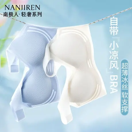 南极人轻薄无痕透气内衣软支撑小胸聚拢防下垂收副乳少女生文胸罩商品大图