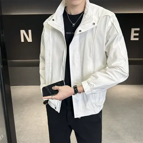 春秋男士外套2025新款潮牌轻熟风痞帅工装夹克男春秋休闲运动上衣商品大图