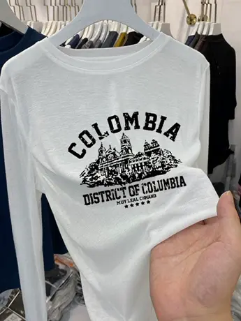 仿棉内搭打底衫女装2023新款秋冬季加绒长袖t恤高端欧货洋气上衣商品大图