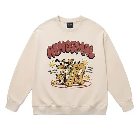 复古vintage潮牌学生卫衣布鲁托卡通狗狗宽松减龄洋气全棉打底衫商品大图