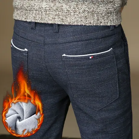 加绒加厚冬裤子男冬季韩版潮流2024新款冬天男士休闲裤外穿秋冬款商品大图