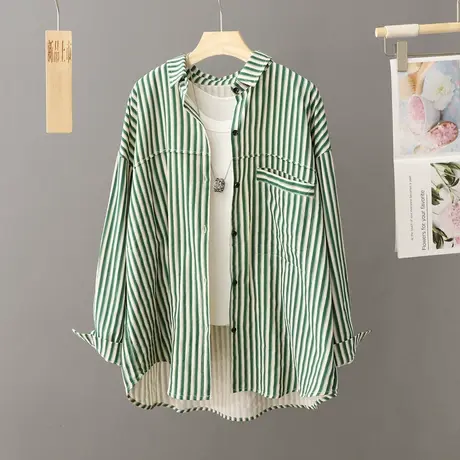 设计感小众衬衣外套女春秋季百搭2024新款休闲衬衫薄外套上衣女装图片