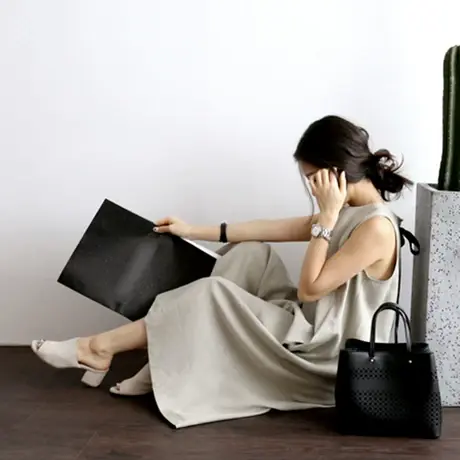 纯诗曼2018夏季新款韩版中长款宽松棉麻无袖七分裤连体直筒阔腿裤商品大图