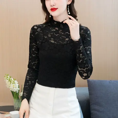 长袖蕾丝衫内搭打底假领子女百搭假领半高领花边立领配卫衣假衣领商品大图